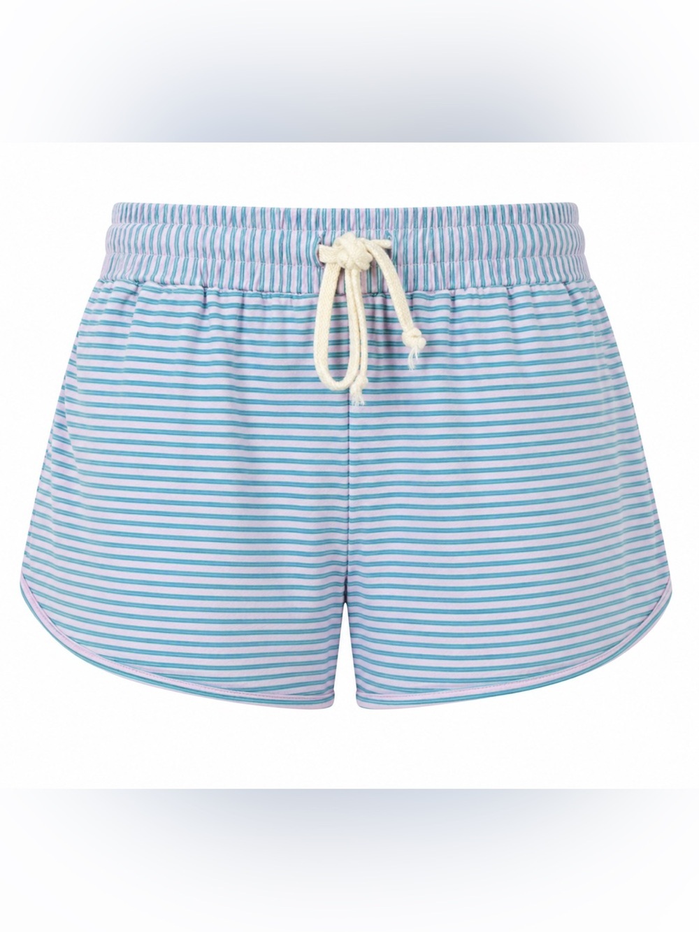Free People purple/green striped lounge shorts, small